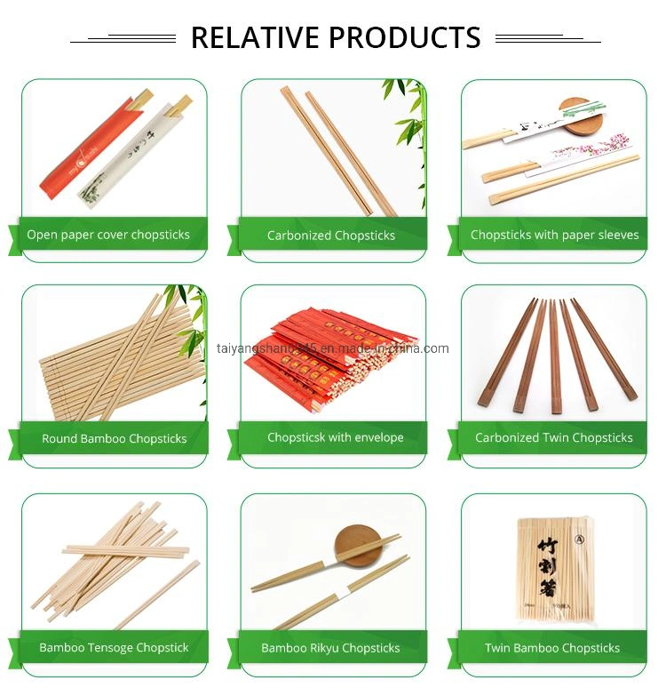 Wholesale Disposable Asian Bamboo Color Wrapper Chopstick with